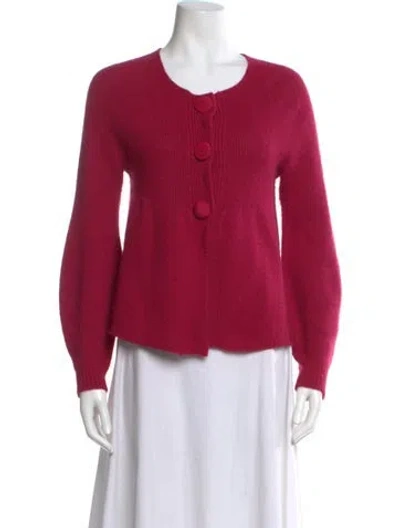 Pre-owned Blugirl Angora Crew Neck Sweater In Red