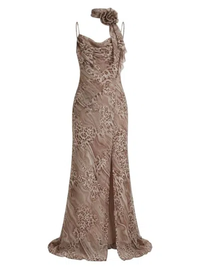 Blugirl Animal Print Dress In Brown