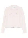 Blugirl Cable-knit Cardigan In Pink