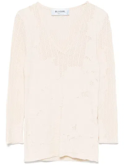 Blugirl Kids' Beige Fit Knitwear Quilted