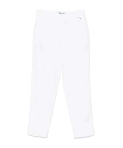 Blugirl Belt Loops Slacks In White