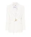 Blugirl Tailored White Blazer With Belted Waist