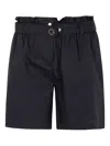 Blugirl Parachute Canvas Bermuda Shorts In Black