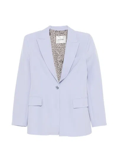 Blugirl Belted Single-breasted Blazer In Blue
