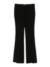 Blugirl Black Pants With Small Slit At The Hem In Black