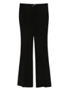 Blugirl Black Pants With Small Slit At The Hem In Black