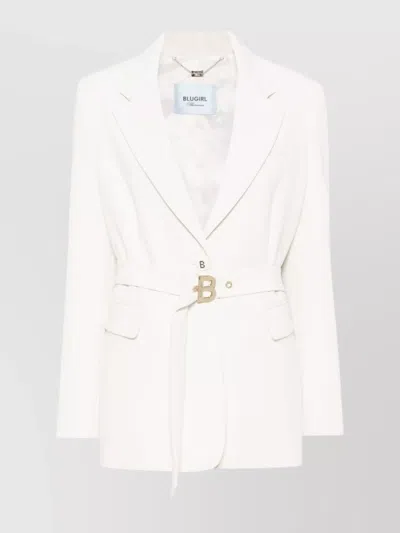 BLUGIRL BLAZER BELTED CUFFS BUTTONED