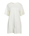 Blugirl Woman Mini Dress Ivory Size 6 Viscose, Polyamide, Elastane In White
