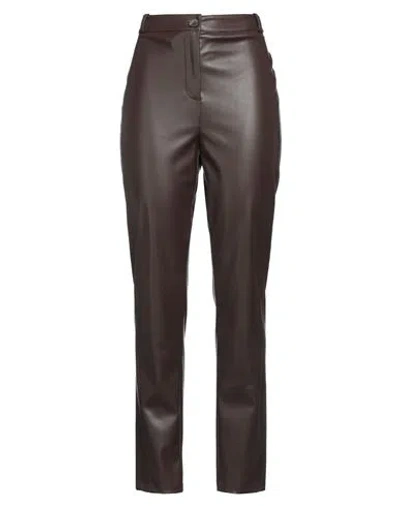 Blugirl Blumarine Blugirl Woman Pants Dark Brown Size 4 Polyester, Polyurethane