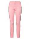 Blugirl Woman Pants Pink Size 8 Cotton, Elastane
