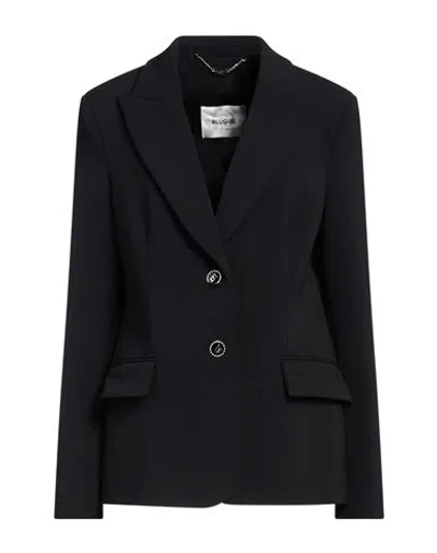 Blugirl Blumarine Woman Blazer Black Size 4 Polyester, Elastane