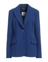 Blugirl Woman Blazer Midnight Blue Size 10 Polyester, Elastane