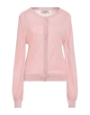 Blugirl Blumarine Woman Cardigan Pastel Pink Size L Viscose, Polyamide