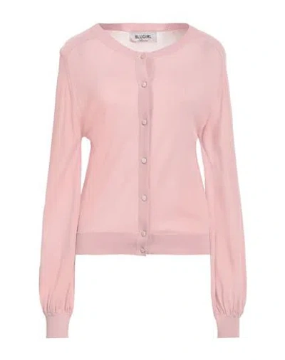 Blugirl Blumarine Woman Cardigan Light Pink Size 10 Viscose, Polyamide