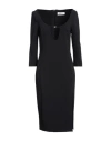 Blugirl Woman Midi Dress Black Size 8 Polyester, Elastane