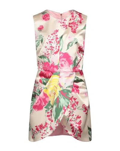 Blugirl Blumarine Blugirl Woman Mini Dress Sand Size 10 Polyester, Elastane In Beige