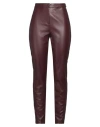 Blugirl Woman Pants Burgundy Size 4 Polyester, Polyurethane In Red