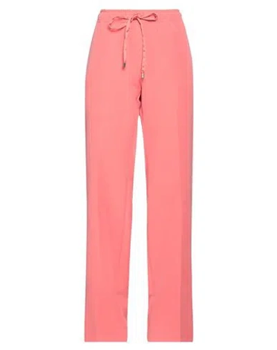 Blugirl Blumarine Blugirl Woman Pants Coral Size 6 Polyester, Elastane In Red