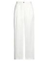 Blugirl Woman Pants Off White Size 6 Viscose, Polyamide, Metal, Polyester In Off White