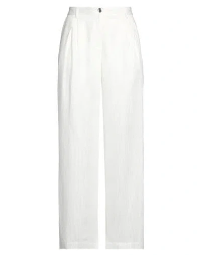 Blugirl Blumarine Blugirl Woman Pants Off White Size 6 Viscose, Polyamide, Metal, Polyester