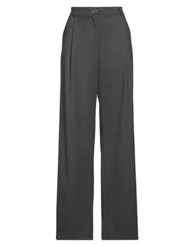 Blugirl Blumarine Woman Pants Steel Grey Size 10 Polyester, Viscose, Elastane