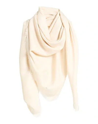 Blugirl Blumarine Woman Scarf Ivory Size - Viscose In White