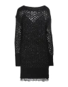 Blugirl Blumarine Woman Short Dress Black Size M Polyamide, Acrylic, Mohair Wool, Polyester In Black