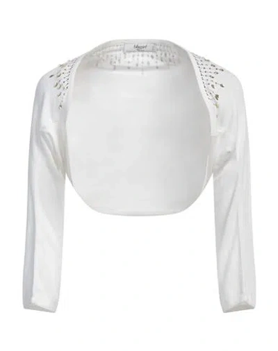Blugirl Blumarine Woman Shrug Off White Size 8 Cotton