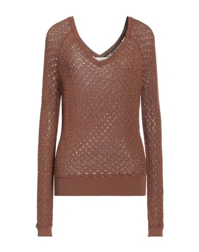 Blugirl Blumarine Blugirl Woman Sweater Brown Size L Viscose, Polyamide