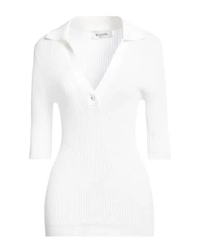 Blugirl Blumarine Woman Sweater White Size 6 Viscose, Polyamide