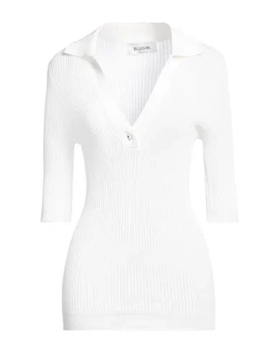 Blugirl Blumarine Woman Sweater White Size 8 Viscose, Polyamide