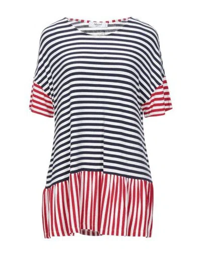 Blugirl Blumarine Blugirl Woman T-shirt Midnight Blue Size 10 Viscose, Elastane