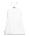Blugirl Woman Top White Size 8 Acetate, Silk