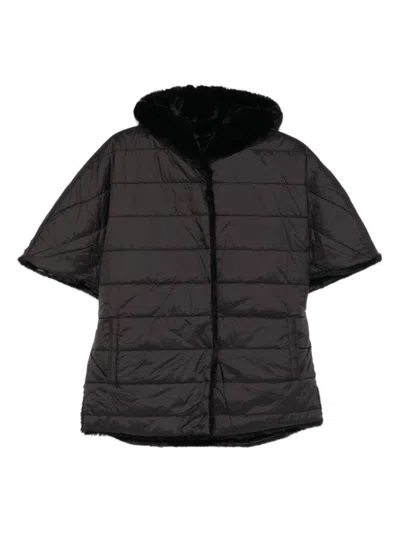 BLUGIRL BOXY SHORT-SLEEVED QUILTED JACKET WITH PLUSH LINING