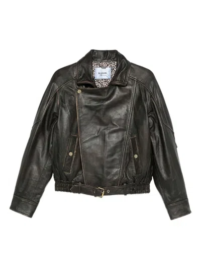 Blugirl Kids' Brown Calfskin Jacket