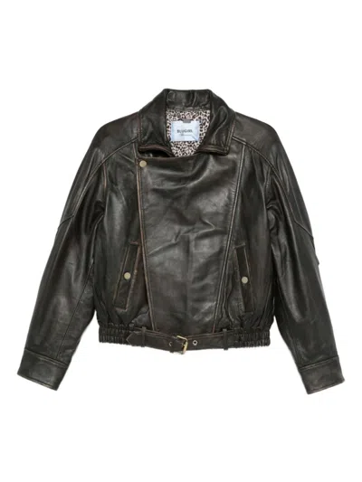BLUGIRL BROWN LEATHER JACKET