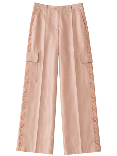Blugirl Cargo Trousers In Pink