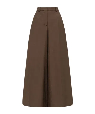 Blugirl Casual Pants With Belt Loops In Brown