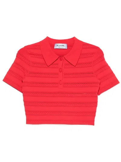 Blugirl Chic Mini T-shirt For Women In Red