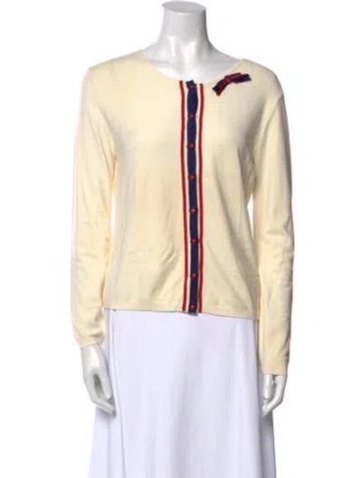 Pre-owned Blugirl Colorblock Pattern Crew Neck Sweater In Neutral