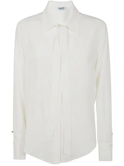 Blugirl Crepe De Chine Shirt In White