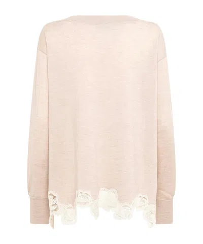 Blugirl Crew Neck Sweater In Neutral