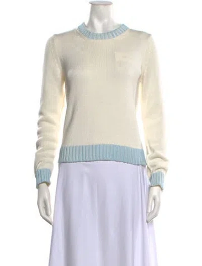 Pre-owned Blugirl Crew Neck Sweater In Neutrals