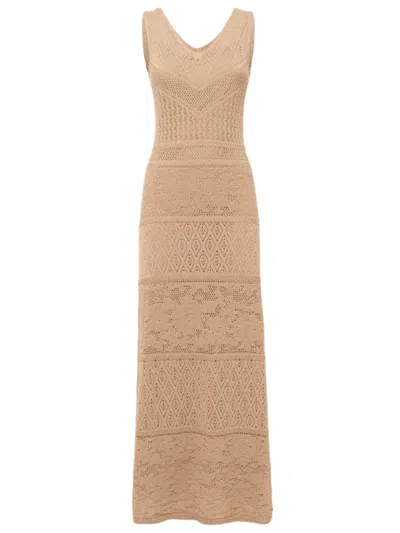 Blugirl Crochet Dress In Brown
