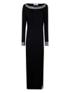 Blugirl Crystal-embellished Long Dress In Black