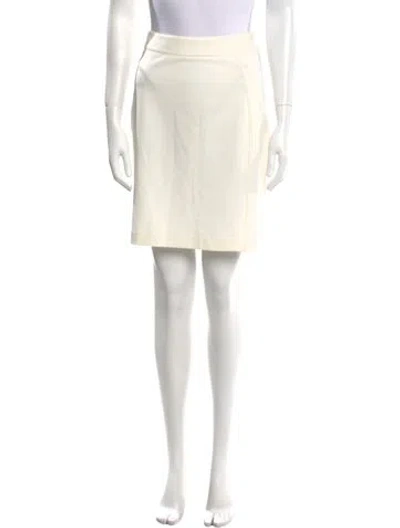 Pre-owned Blugirl Crystal Embellishments Mini Skirt In Neutral