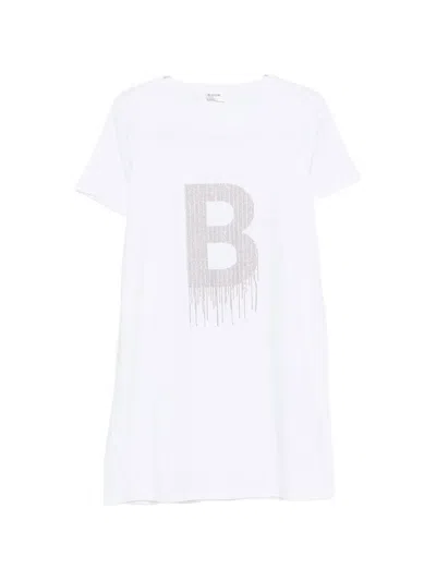 Blugirl Crystal-embellishment Mini Dress In White