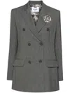 Blugirl Melange Over Jacket In Dark Grey
