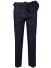 Blugirl Denim Jeans Straight Leg W/brooch In Blue Denim Dark Wash