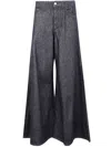 Blugirl Denim Wide Leg Jeans In Blue